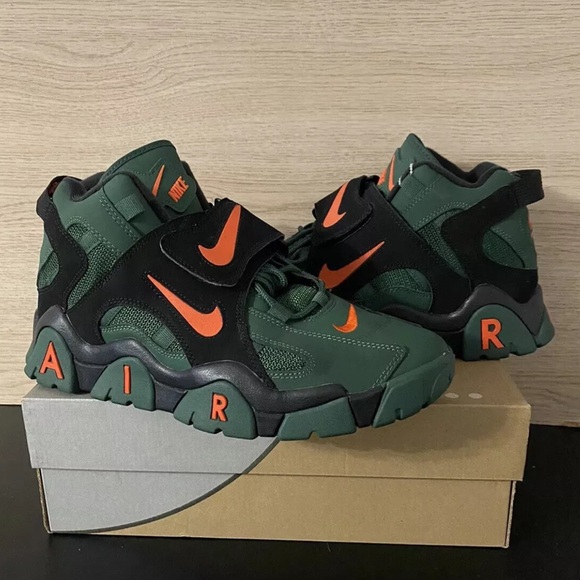 Nike Air Barrage Mid 'Super Bowl' LIV Green/Orange 2020 Men Sneakers- SZ 8.5